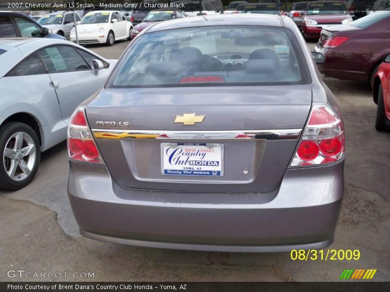 Medium Gray / Charcoal Black 2007 Chevrolet Aveo LS Sedan