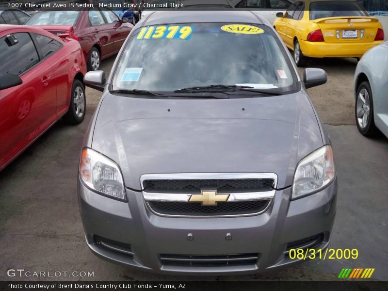 Medium Gray / Charcoal Black 2007 Chevrolet Aveo LS Sedan
