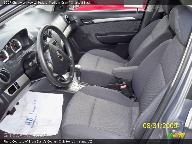 Medium Gray / Charcoal Black 2007 Chevrolet Aveo LS Sedan