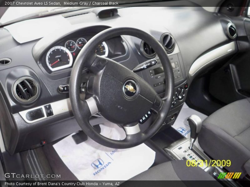 Medium Gray / Charcoal Black 2007 Chevrolet Aveo LS Sedan