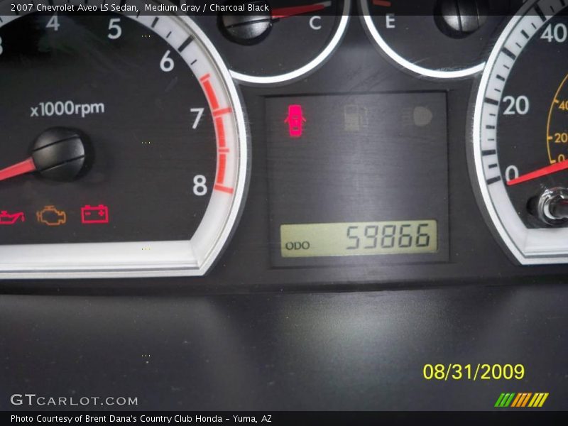 Medium Gray / Charcoal Black 2007 Chevrolet Aveo LS Sedan