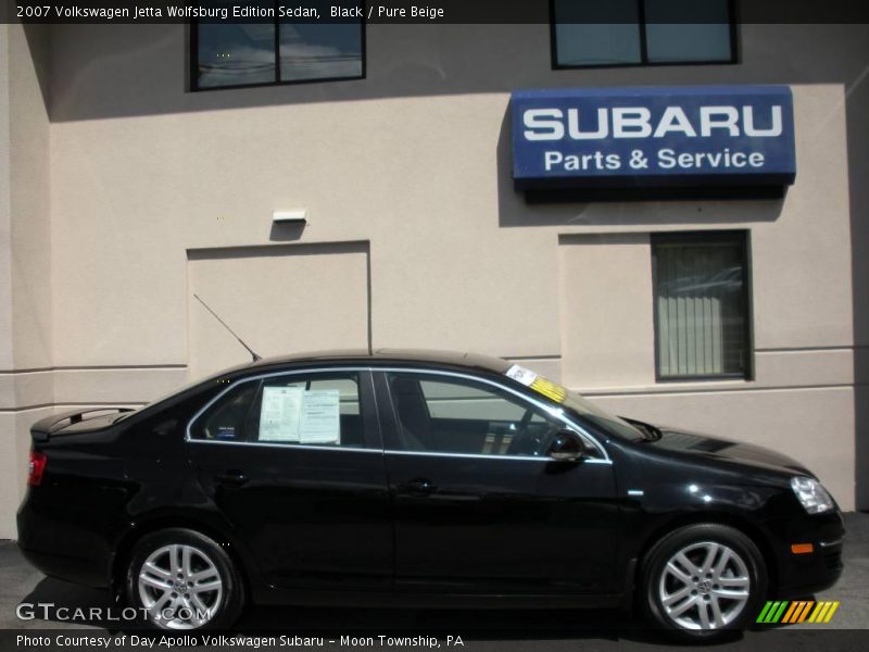 Black / Pure Beige 2007 Volkswagen Jetta Wolfsburg Edition Sedan