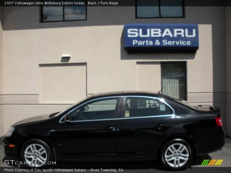 Black / Pure Beige 2007 Volkswagen Jetta Wolfsburg Edition Sedan