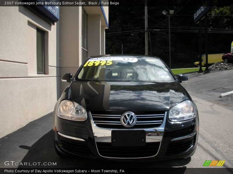 Black / Pure Beige 2007 Volkswagen Jetta Wolfsburg Edition Sedan