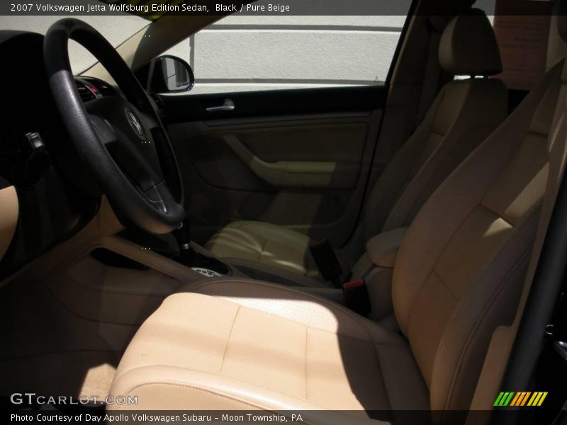 Black / Pure Beige 2007 Volkswagen Jetta Wolfsburg Edition Sedan