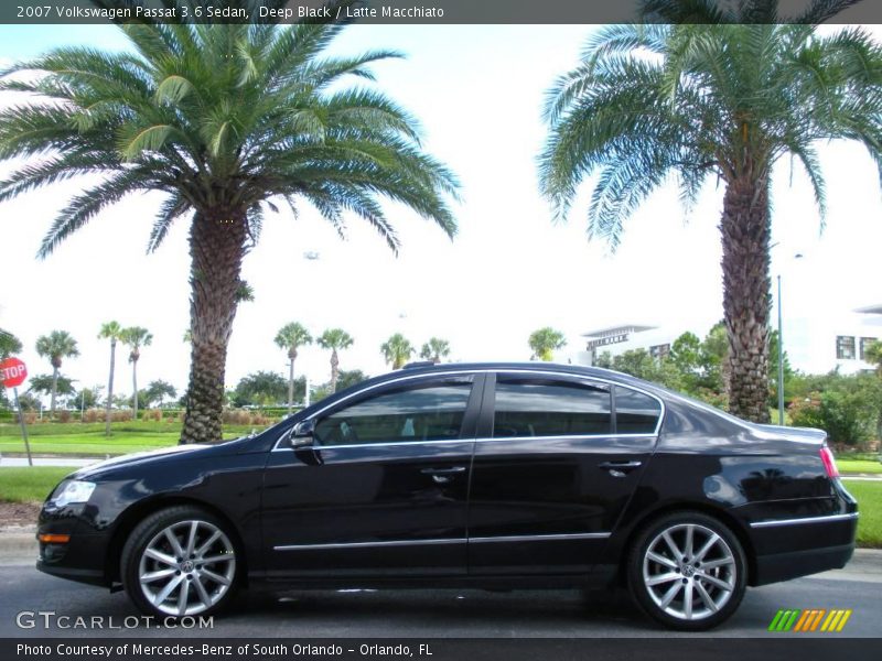 Deep Black / Latte Macchiato 2007 Volkswagen Passat 3.6 Sedan