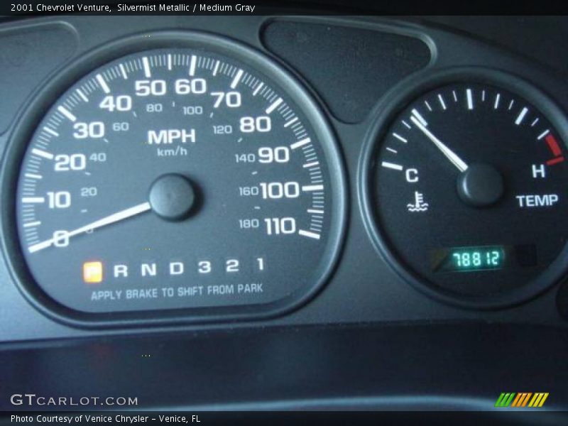 Silvermist Metallic / Medium Gray 2001 Chevrolet Venture