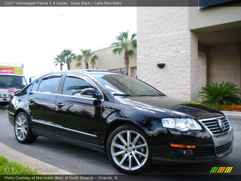 Deep Black / Latte Macchiato 2007 Volkswagen Passat 3.6 Sedan