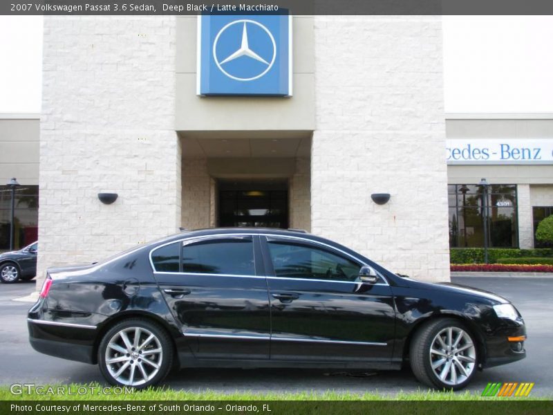 Deep Black / Latte Macchiato 2007 Volkswagen Passat 3.6 Sedan