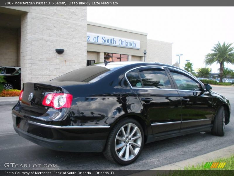 Deep Black / Latte Macchiato 2007 Volkswagen Passat 3.6 Sedan