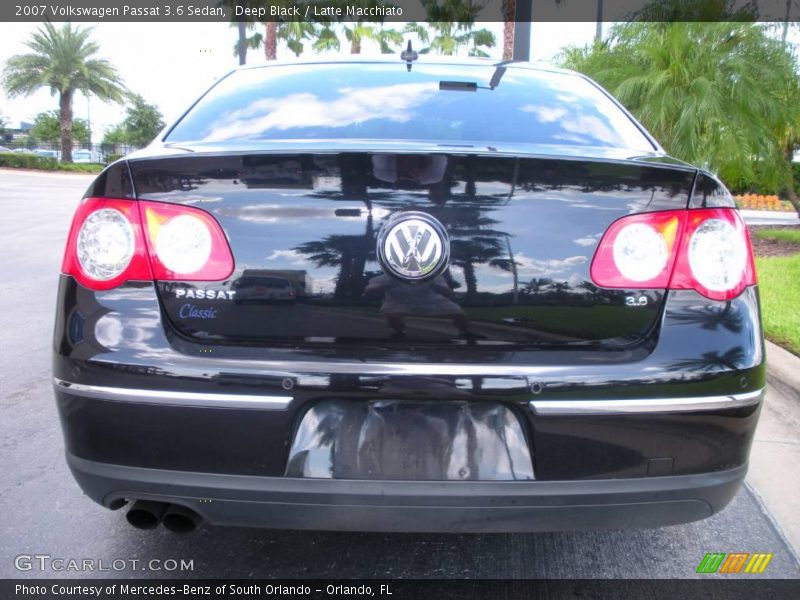 Deep Black / Latte Macchiato 2007 Volkswagen Passat 3.6 Sedan
