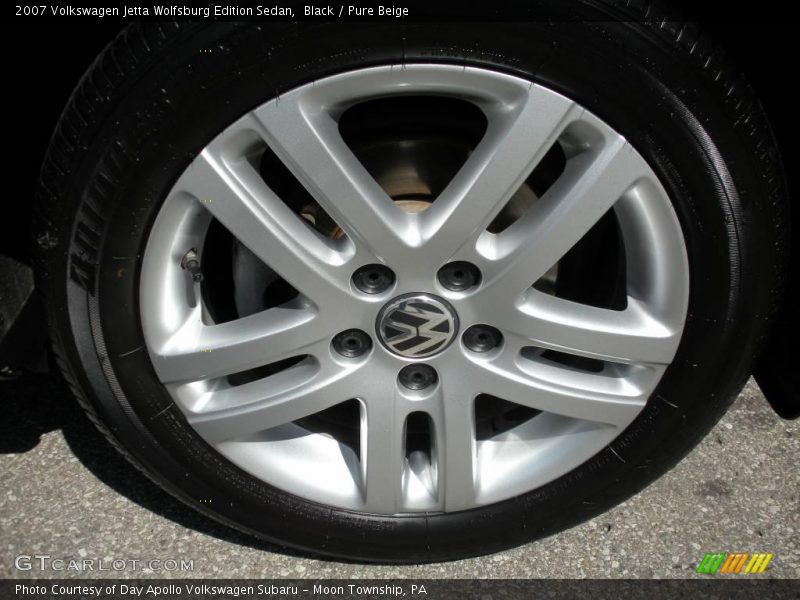 Black / Pure Beige 2007 Volkswagen Jetta Wolfsburg Edition Sedan