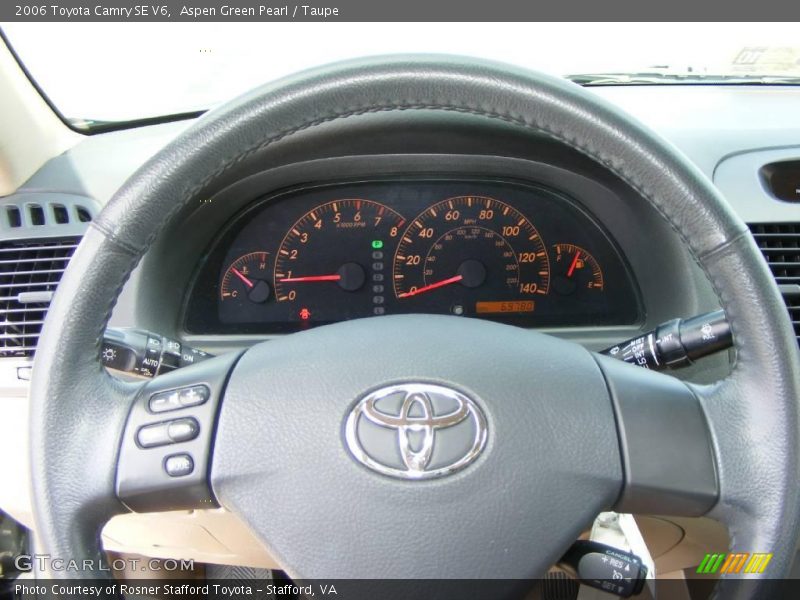 Aspen Green Pearl / Taupe 2006 Toyota Camry SE V6