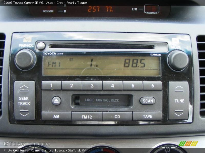 Aspen Green Pearl / Taupe 2006 Toyota Camry SE V6