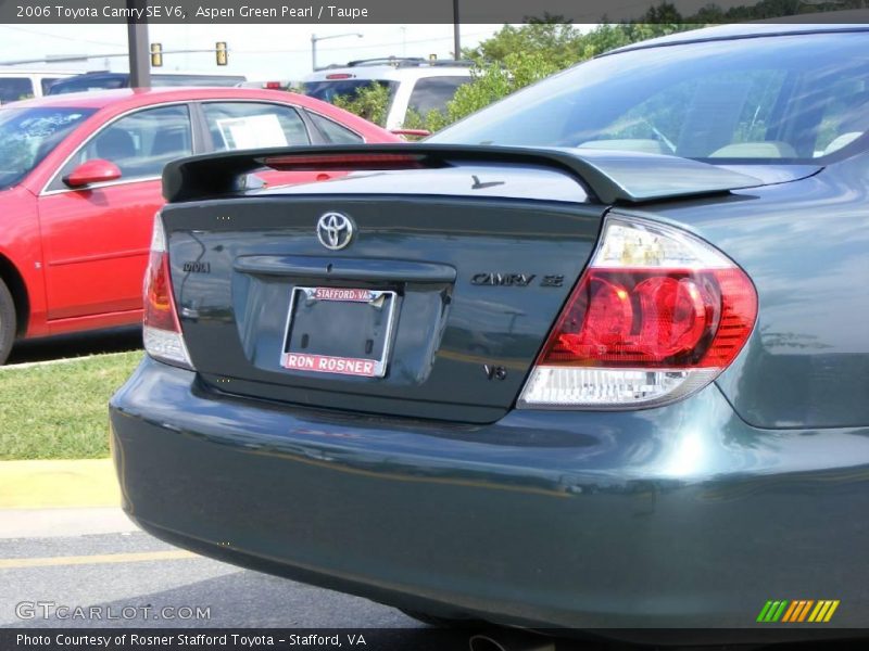 Aspen Green Pearl / Taupe 2006 Toyota Camry SE V6