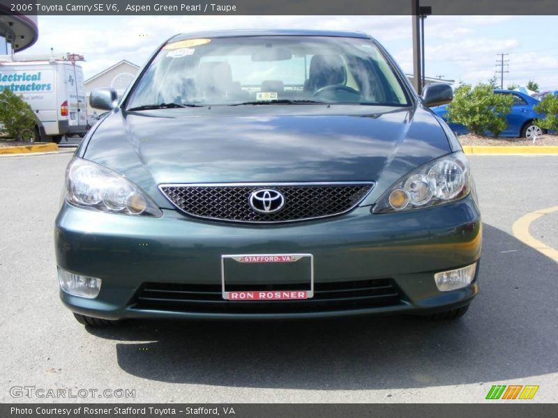 Aspen Green Pearl / Taupe 2006 Toyota Camry SE V6