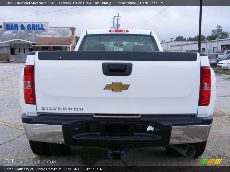 Summit White / Dark Titanium 2009 Chevrolet Silverado 3500HD Work Truck Crew Cab Dually