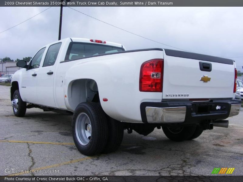 Summit White / Dark Titanium 2009 Chevrolet Silverado 3500HD Work Truck Crew Cab Dually