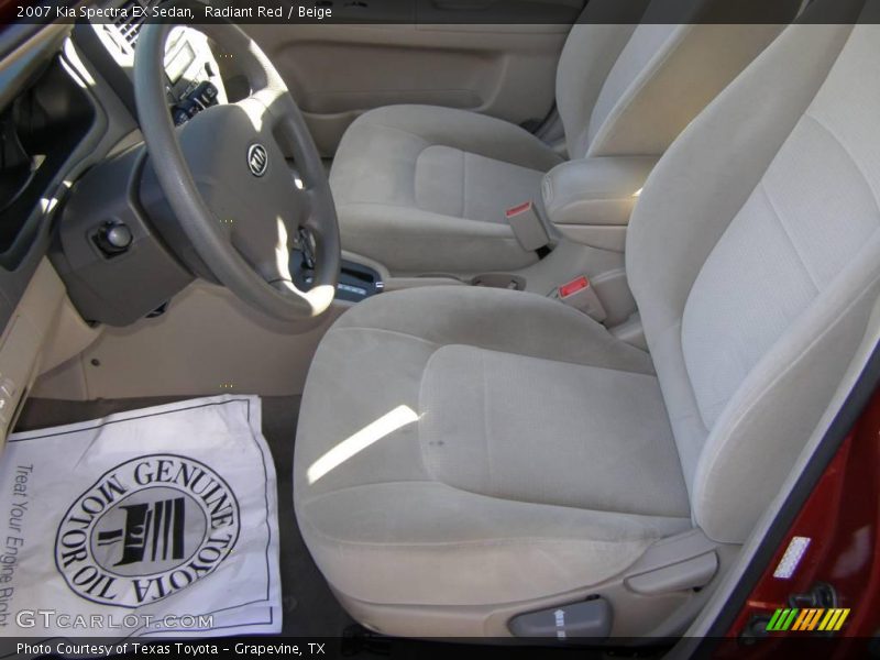 Radiant Red / Beige 2007 Kia Spectra EX Sedan