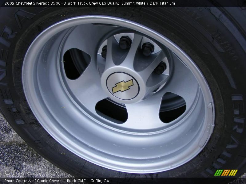 Summit White / Dark Titanium 2009 Chevrolet Silverado 3500HD Work Truck Crew Cab Dually