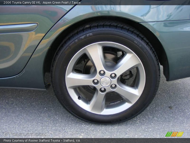 Aspen Green Pearl / Taupe 2006 Toyota Camry SE V6