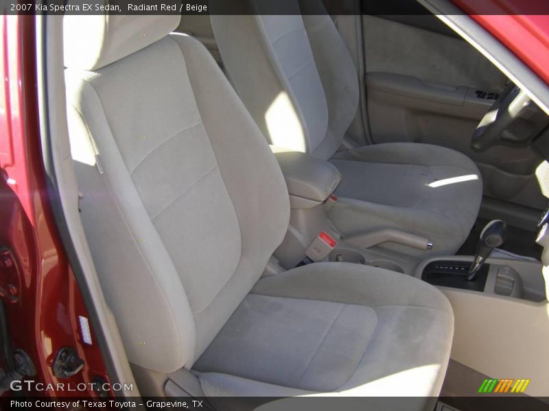 Radiant Red / Beige 2007 Kia Spectra EX Sedan