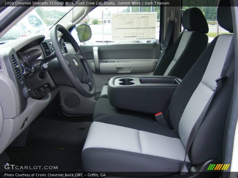 Summit White / Dark Titanium 2009 Chevrolet Silverado 3500HD Work Truck Crew Cab Dually