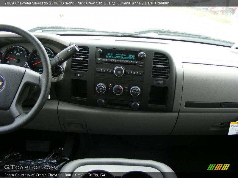 Summit White / Dark Titanium 2009 Chevrolet Silverado 3500HD Work Truck Crew Cab Dually