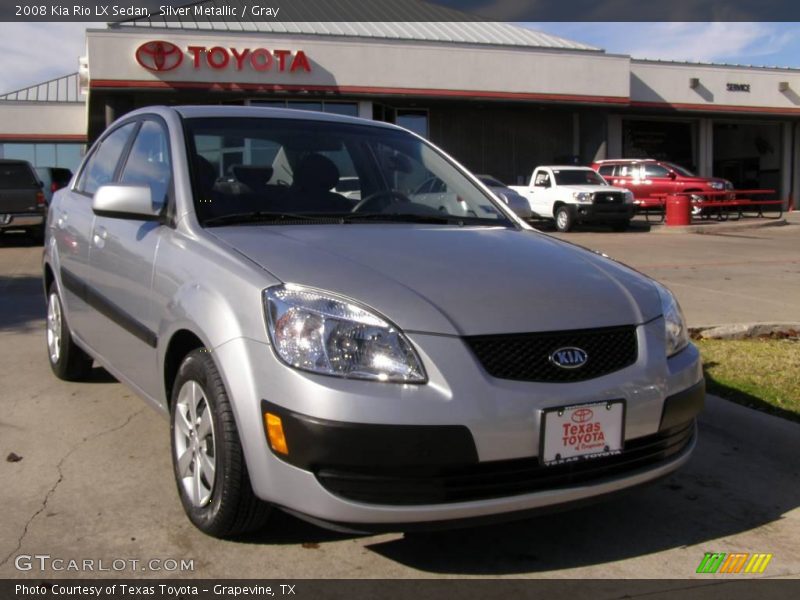 Silver Metallic / Gray 2008 Kia Rio LX Sedan