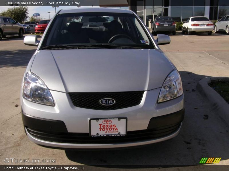 Silver Metallic / Gray 2008 Kia Rio LX Sedan