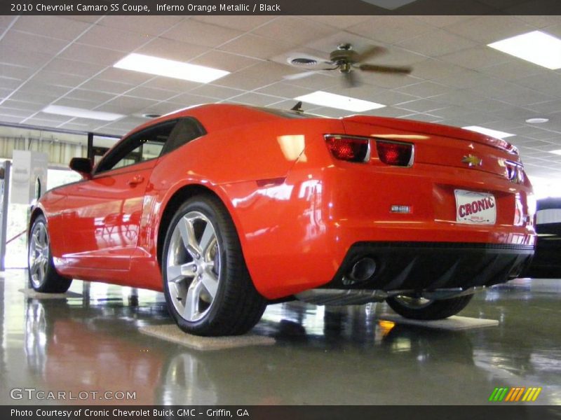 Inferno Orange Metallic / Black 2010 Chevrolet Camaro SS Coupe