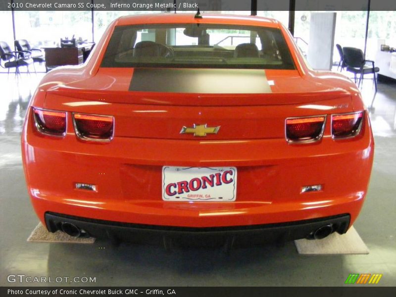 Inferno Orange Metallic / Black 2010 Chevrolet Camaro SS Coupe
