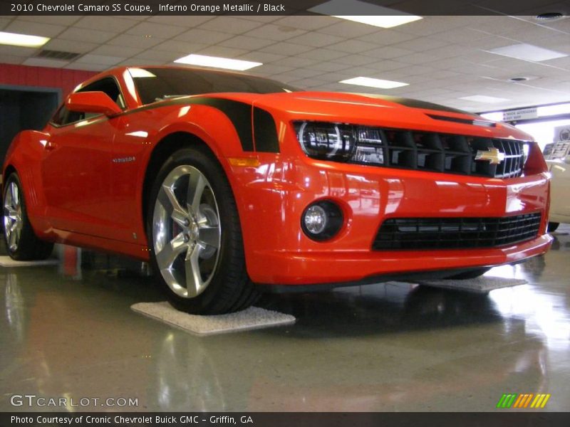 Inferno Orange Metallic / Black 2010 Chevrolet Camaro SS Coupe