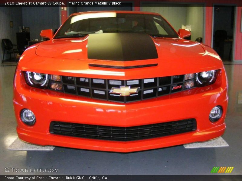 Inferno Orange Metallic / Black 2010 Chevrolet Camaro SS Coupe