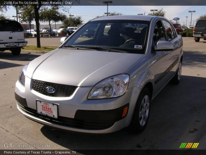 Silver Metallic / Gray 2008 Kia Rio LX Sedan