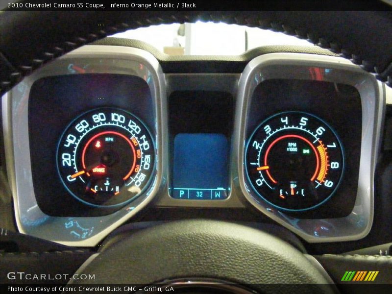 Inferno Orange Metallic / Black 2010 Chevrolet Camaro SS Coupe