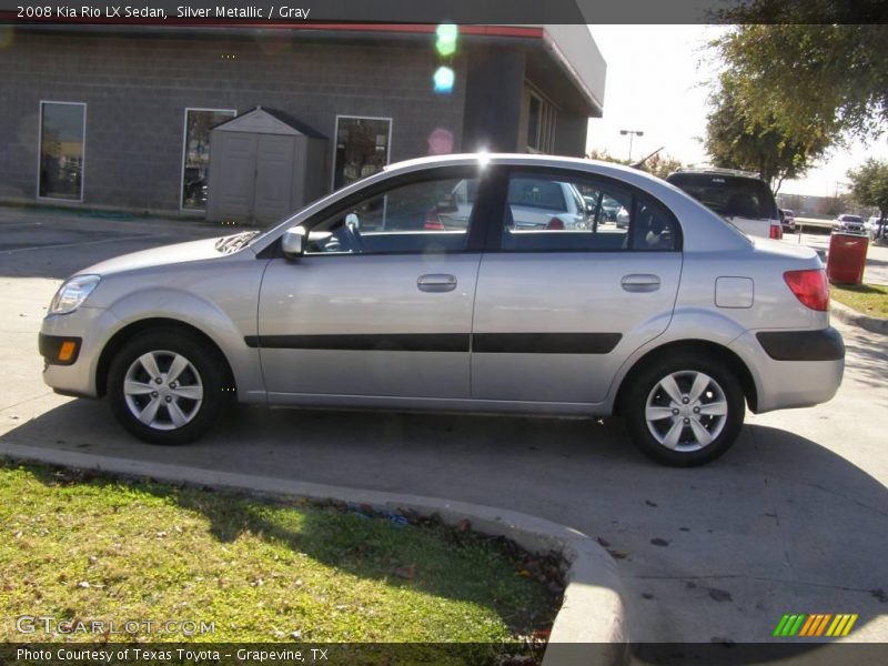 Silver Metallic / Gray 2008 Kia Rio LX Sedan