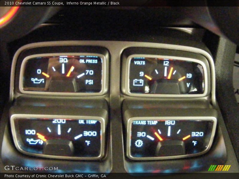 Inferno Orange Metallic / Black 2010 Chevrolet Camaro SS Coupe