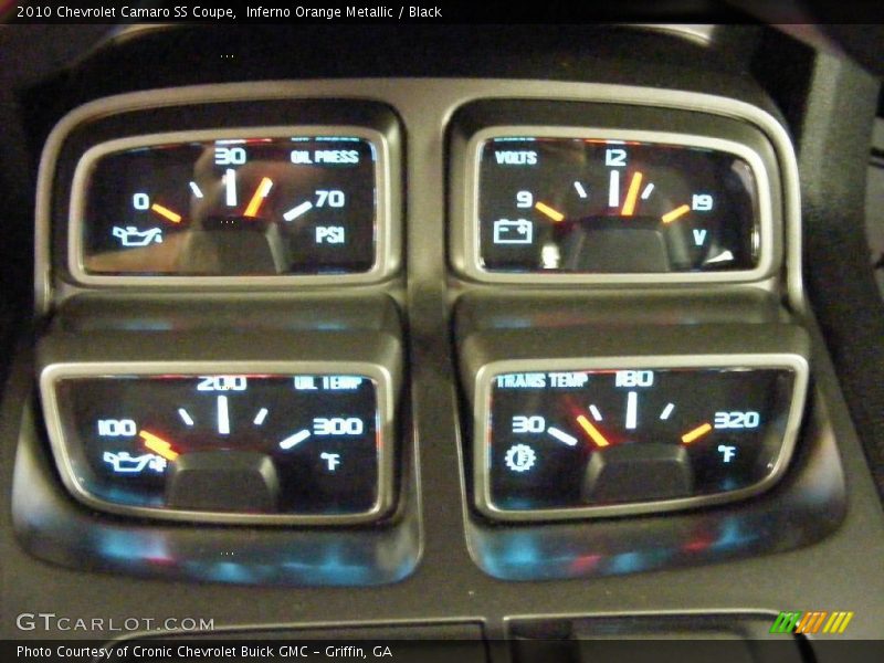Inferno Orange Metallic / Black 2010 Chevrolet Camaro SS Coupe