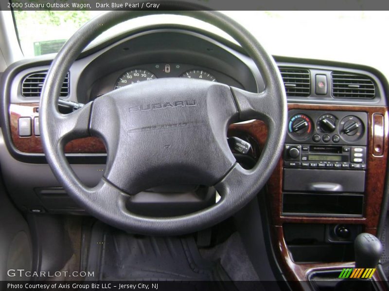 Dark Blue Pearl / Gray 2000 Subaru Outback Wagon