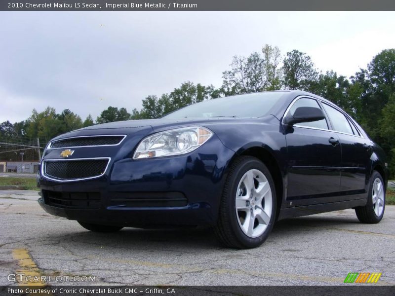 Imperial Blue Metallic / Titanium 2010 Chevrolet Malibu LS Sedan