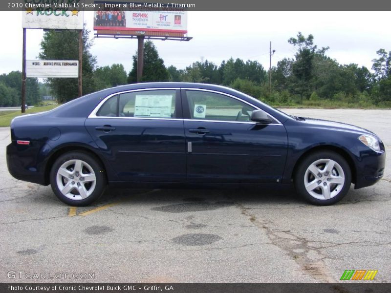 Imperial Blue Metallic / Titanium 2010 Chevrolet Malibu LS Sedan