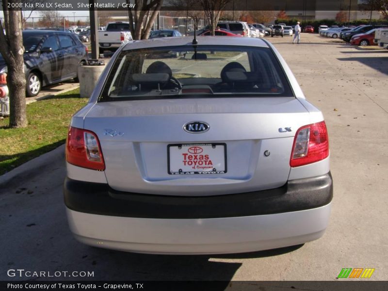 Silver Metallic / Gray 2008 Kia Rio LX Sedan