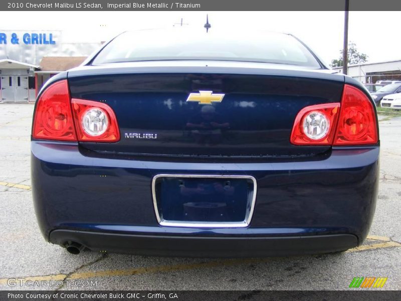 Imperial Blue Metallic / Titanium 2010 Chevrolet Malibu LS Sedan