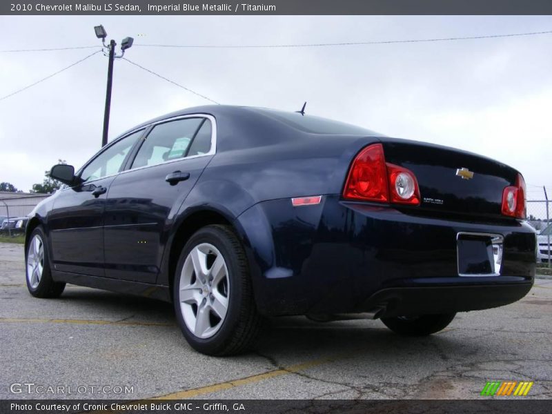 Imperial Blue Metallic / Titanium 2010 Chevrolet Malibu LS Sedan