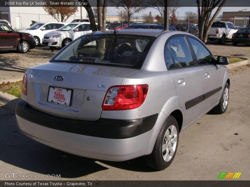 Silver Metallic / Gray 2008 Kia Rio LX Sedan