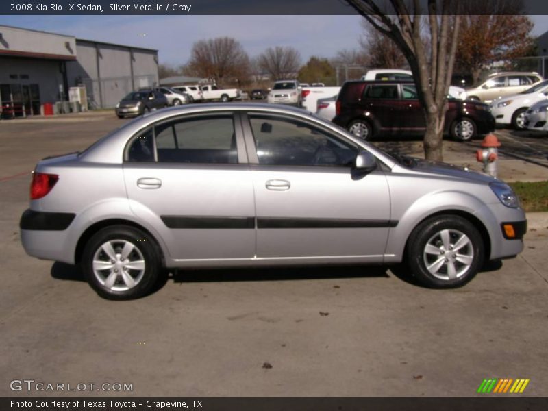 Silver Metallic / Gray 2008 Kia Rio LX Sedan