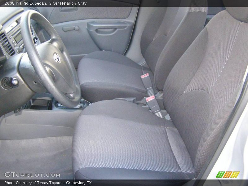Silver Metallic / Gray 2008 Kia Rio LX Sedan