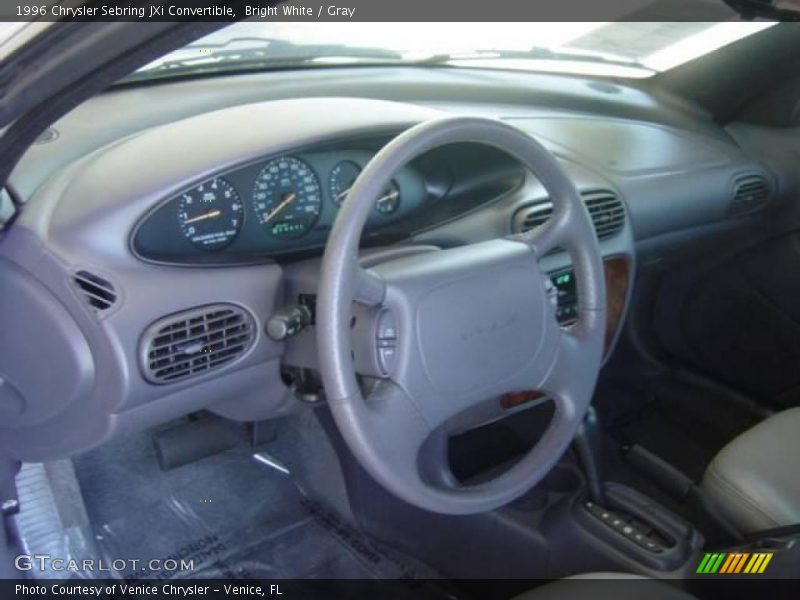 Bright White / Gray 1996 Chrysler Sebring JXi Convertible