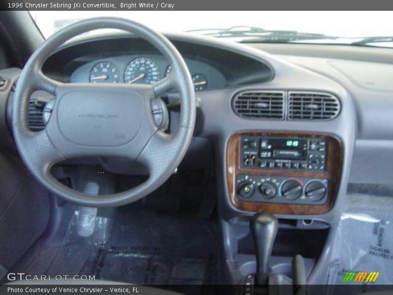 Bright White / Gray 1996 Chrysler Sebring JXi Convertible